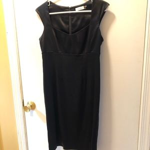 CALVIN KLEIN Black Sleeveless Dress S8P